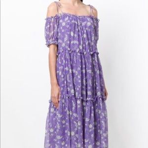 Ulla Johnson purple floral dress